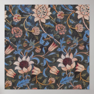 William Morris Evenlode Textile Floral Art Poster