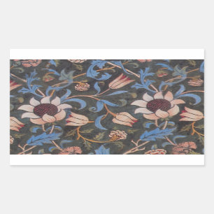 William Morris Evenlode Textile Floral Art Rectangular Sticker