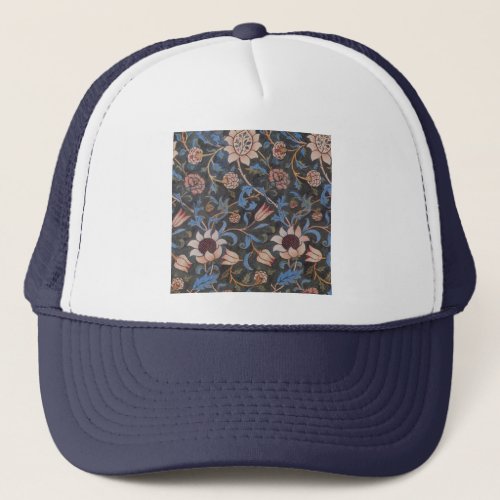 William Morris Evenlode Textile Floral Art Trucker Hat