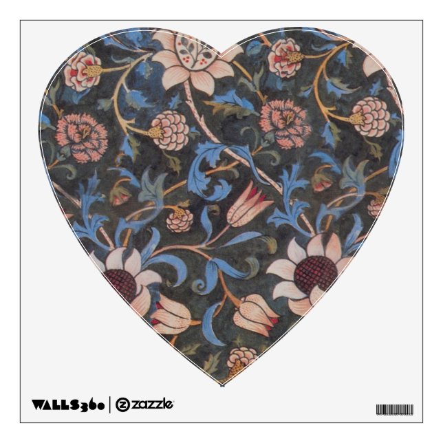 William Morris Evenlode Textile Floral Art Wall Decal (Front)