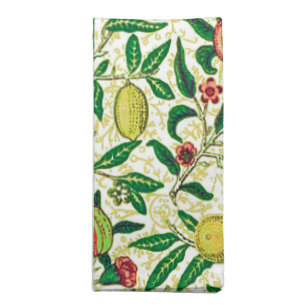William Morris Exotic Fruit, Lemon Yellow Cloth Napkin