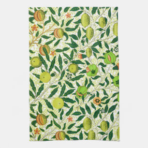 William Morris Exotic Fruit, Lemon Yellow Kitchen Towel