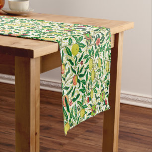 William Morris Exotic Fruit, Lemon Yellow Short Table Runner