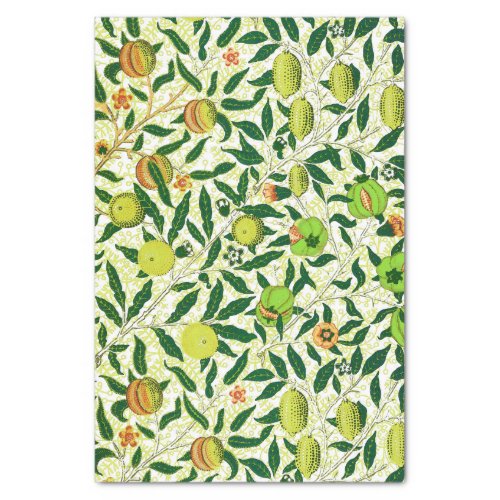 William Morris Exotic Fruit Lemon Yellow Tissue Paper