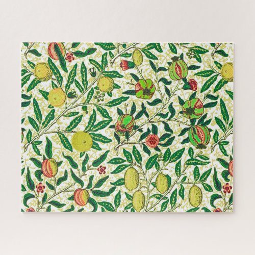 William Morris Exotic Fruit Lemons  Pomegranates Jigsaw Puzzle