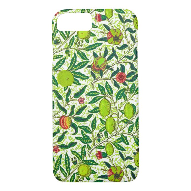 William Morris Exotic Fruit, Lime Green  Case-Mate iPhone Case (Back)