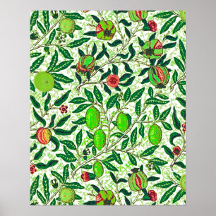 William Morris Exotic Fruit, Limes and Peaches Poster