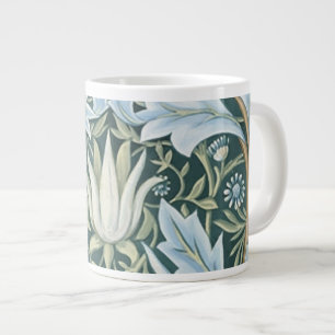 William Morris Fine Floral Wallpaper Pattern Giant Coffee Mug