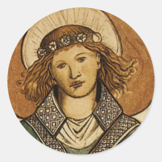 William Morris Fine Vintage Angel Classic Round Sticker