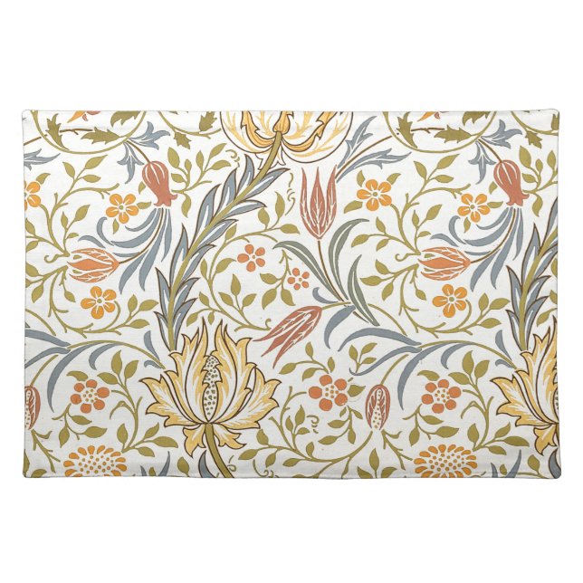 William Morris Flora Design Cloth Placemat (Front)