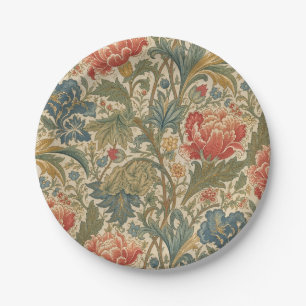 William Morris Floral Chintz Paper Plates