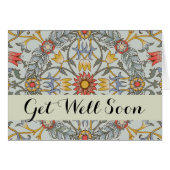 William Morris Floral Circle Flower Illustration (Front Horizontal)
