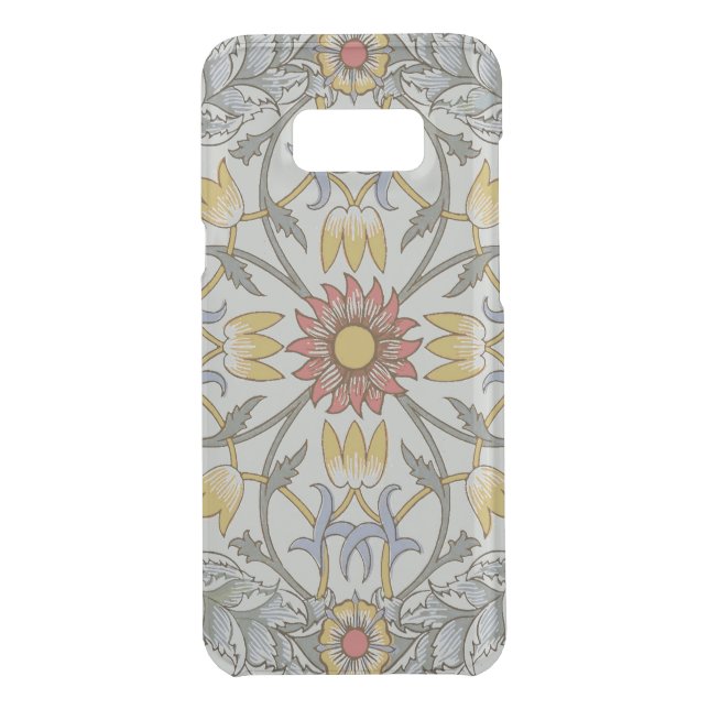 William Morris Floral Circle Flower Illustration Uncommon Samsung Galaxy Case (Back)