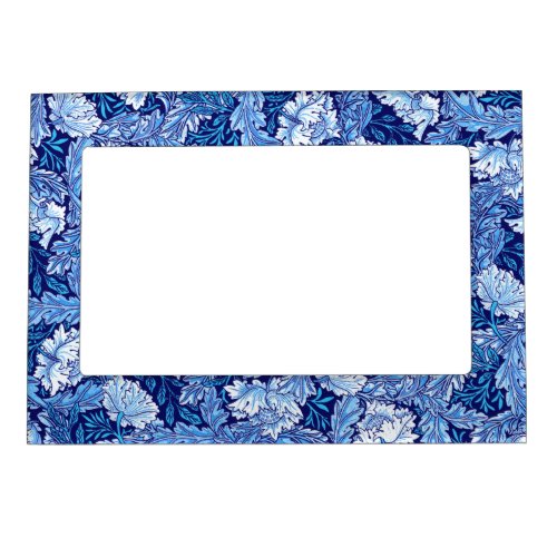 William Morris Floral Cobalt Blue and White Magnetic Photo Frame