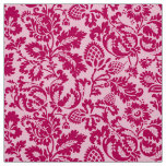 William Morris Floral Damask, Fuchsia and Pink  Fabric