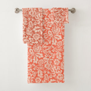Peach decorative sales bath towels