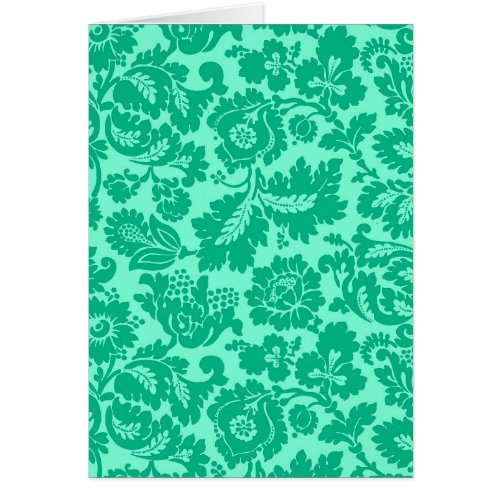 William Morris Floral Damask Turquoise and Aqua