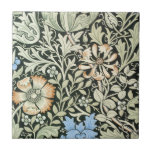 William Morris Floral Design Tile at Zazzle