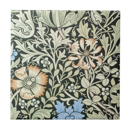 William Morris Floral Design Tile