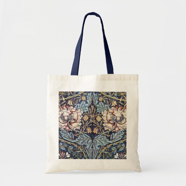 William Morris Floral Design Tote Bag (Front)