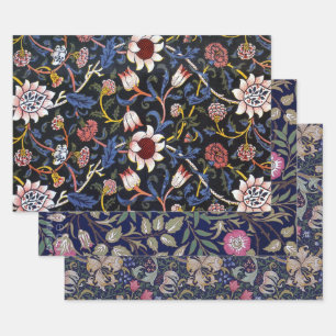 William Morris Floral Design Wrapping Paper Sheets