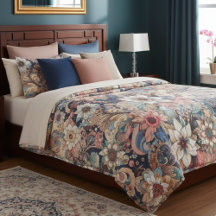 "William Morris Floral Duvet Cover – Elegant Home"