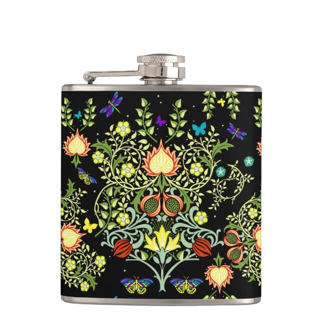 William Morris Floral Flask (Front)