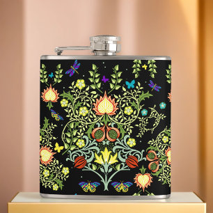 William Morris Floral Flask