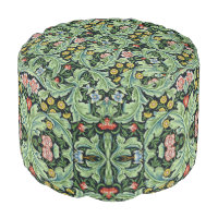 William Morris Floral Flowers Carnation Pink Green