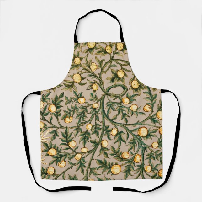 William Morris Floral Fruit Garden Flower Classic Apron (Front)