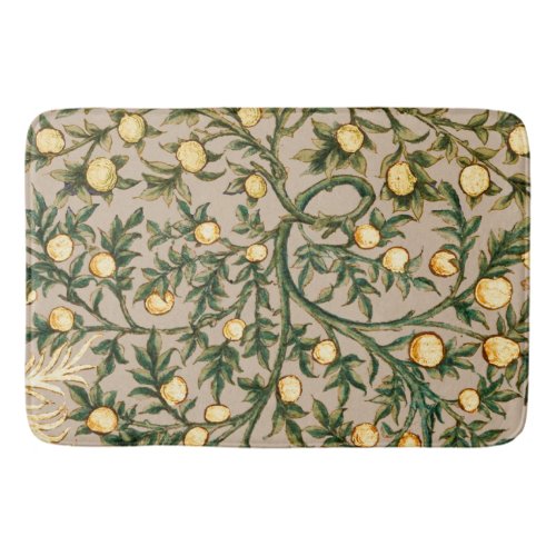 William Morris Floral Fruit Garden Flower Classic Bath Mat