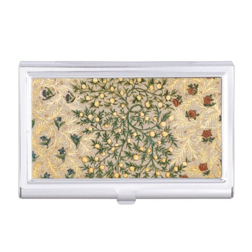 William Morris Floral Fruit Garden Flower Classic Business Card Case