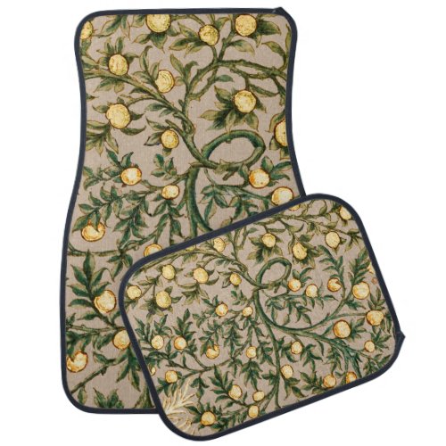 William Morris Floral Fruit Garden Flower Classic Car Floor Mat