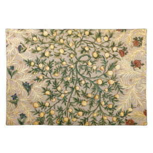 William Morris Floral Fruit Garden Flower Classic Cloth Placemat