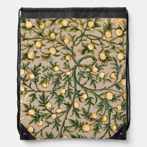 William Morris Floral Fruit Garden Flower Classic Drawstring Bag