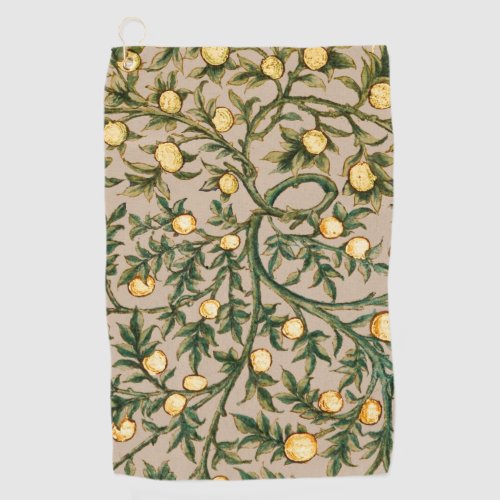 William Morris Floral Fruit Garden Flower Classic Golf Towel