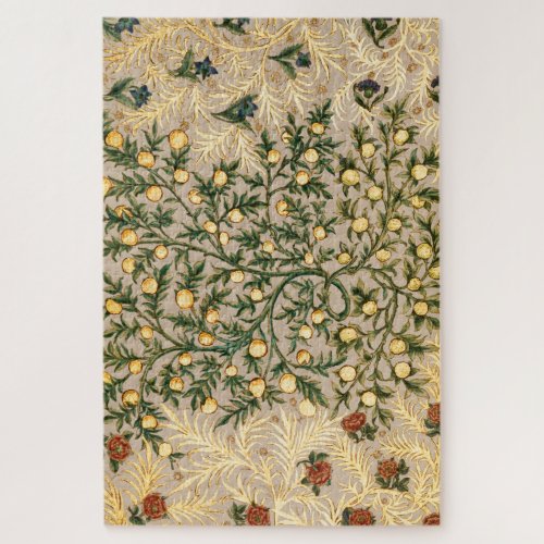 William Morris Floral Fruit Garden Flower Classic Jigsaw Puzzle
