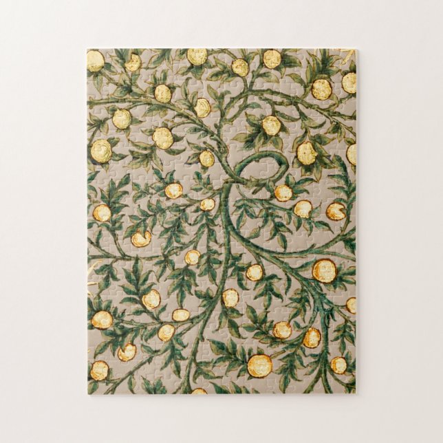 William Morris Floral Fruit Garden Flower Classic Jigsaw Puzzle (Vertical)