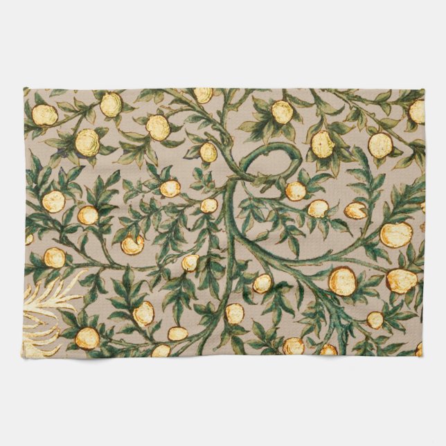 William Morris Floral Fruit Garden Flower Classic Kitchen Towel (Horizontal)