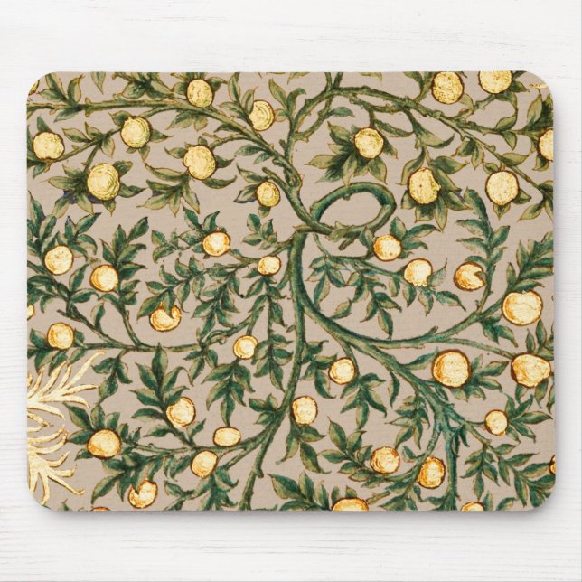 William Morris Floral Fruit Garden Flower Classic Mouse Pad (Front)