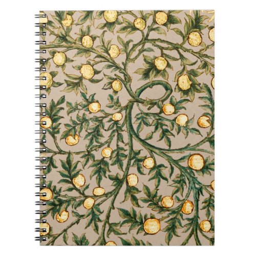 William Morris Floral Fruit Garden Flower Classic Notebook