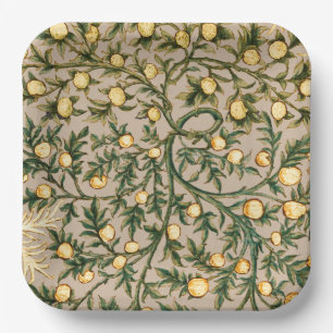 William Morris Floral Fruit Garden Flower Classic Paper Plates