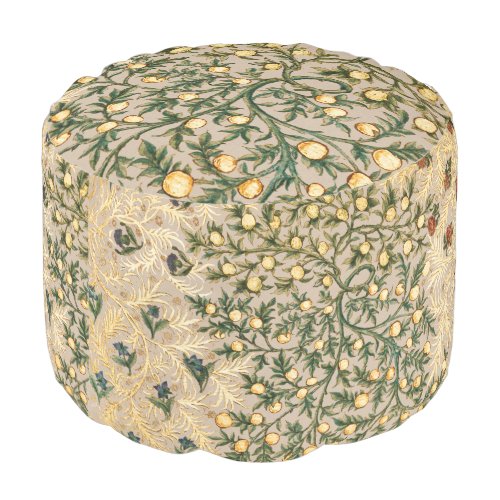 William Morris Floral Fruit Garden Flower Classic Pouf