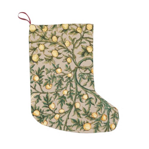 William Morris Floral Fruit Garden Flower Classic Small Christmas Stocking