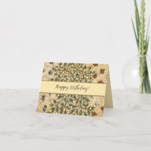 William Morris Floral Fruit Garden Flower Classic Thank You Card