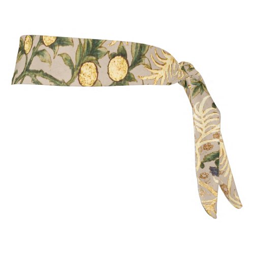 William Morris Floral Fruit Garden Flower Classic Tie Headband
