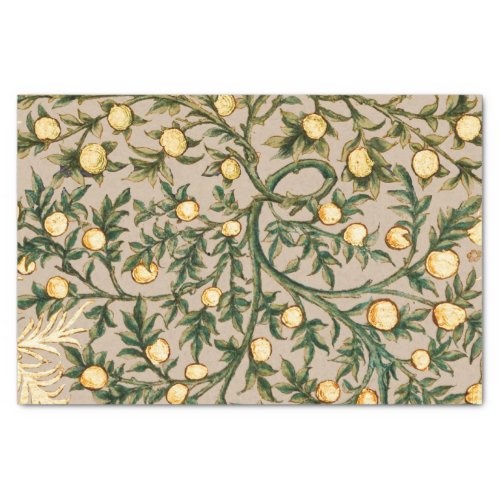 William Morris Floral Fruit Garden Flower Classic Tissue Paper