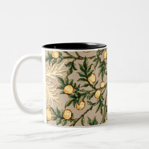 William Morris Floral Fruit Garden Flower Classic Two_Tone Coffee Mug
