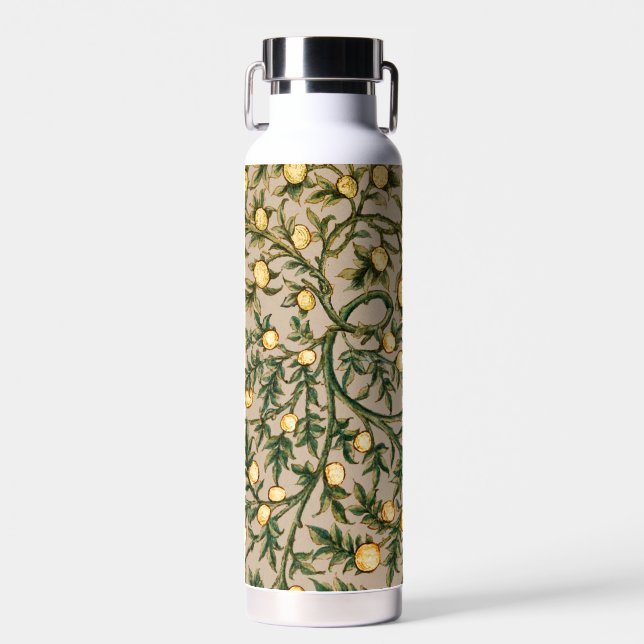 William Morris Floral Fruit Garden Flower Classic Water Bottle (Front)