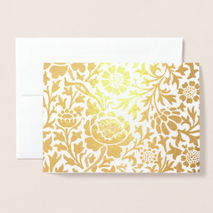 William Morris FLORAL GOLD Foil Card